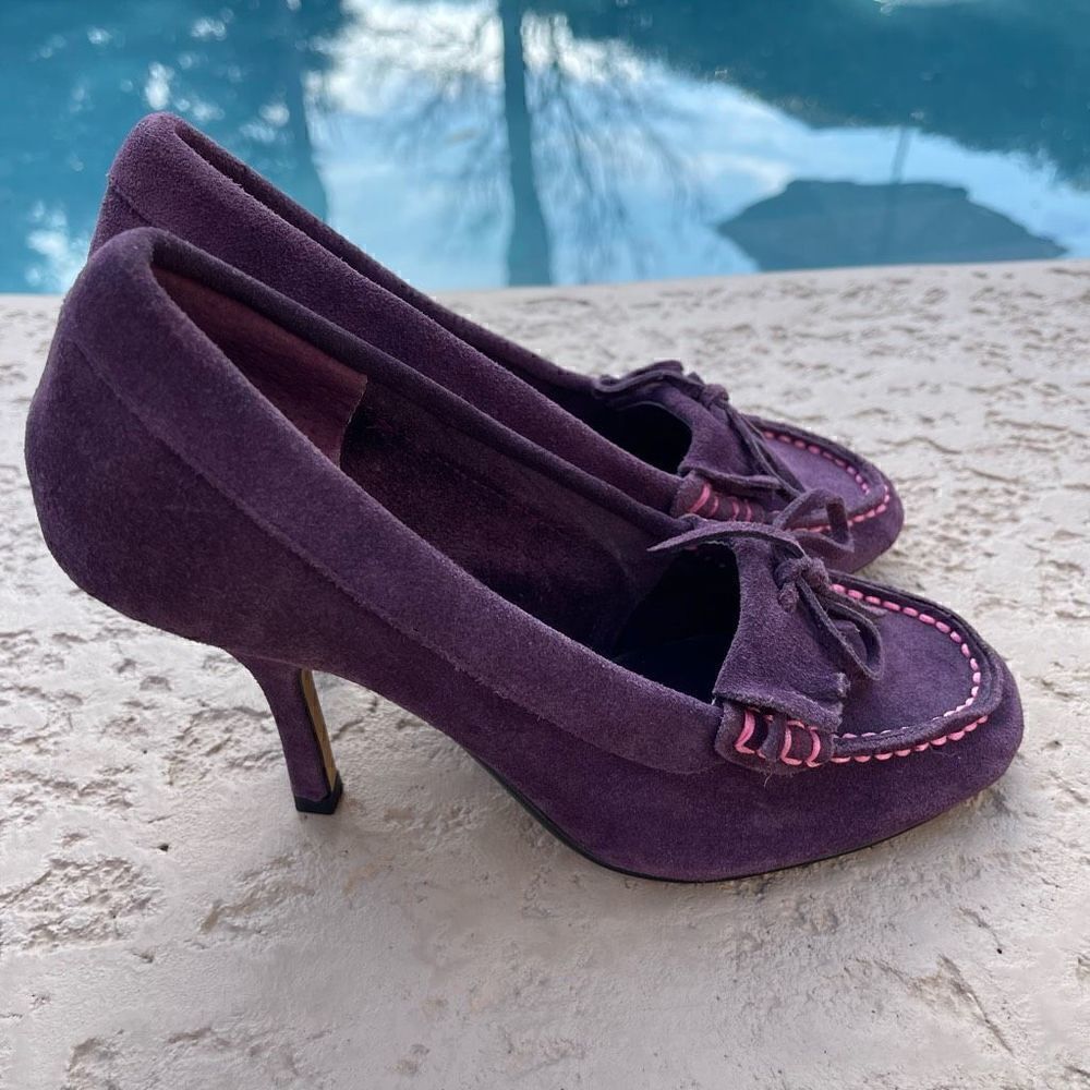 Nine West facelift purple heels in new condition size 61/2M